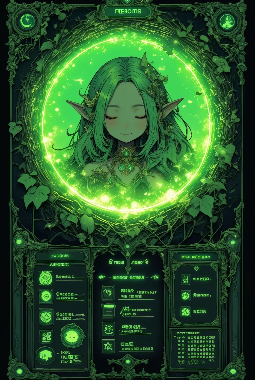 DRYADちゃんのステータス