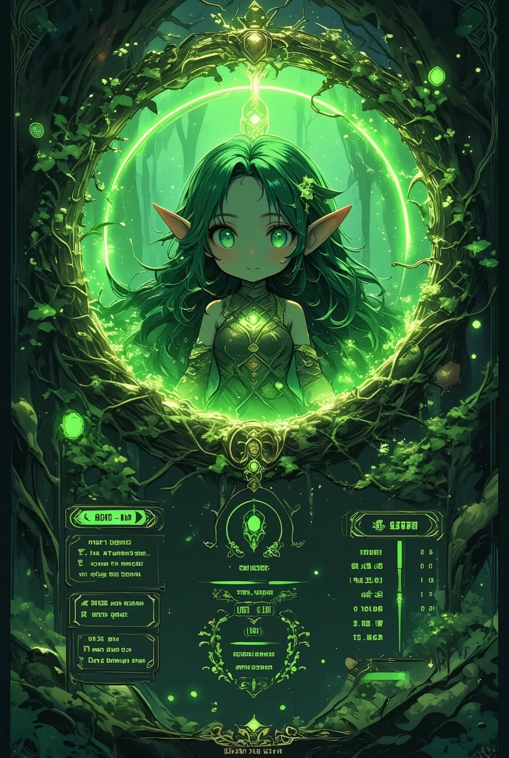 DRYADちゃんのステータス