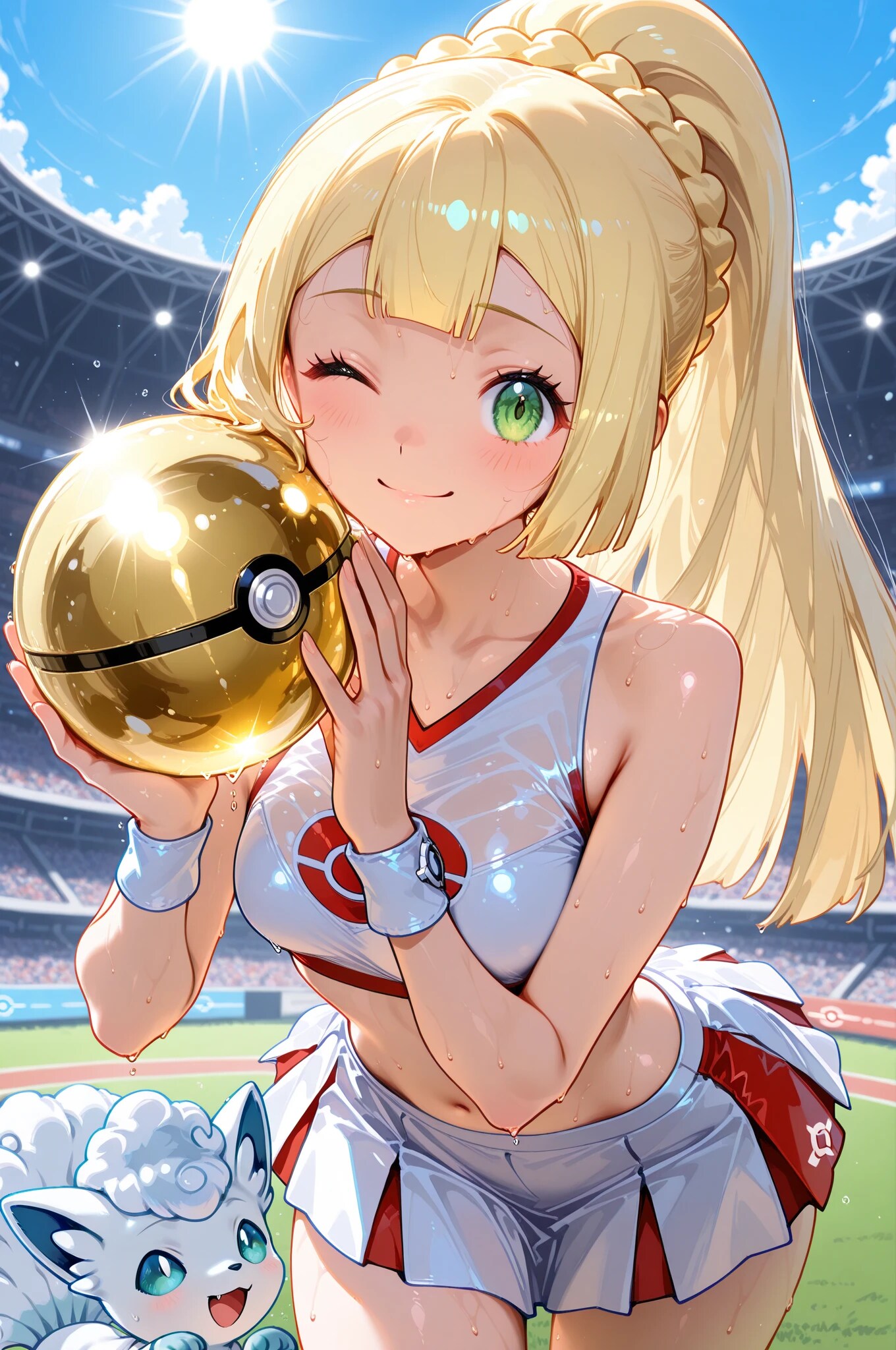 リーリエとシロンとポケモン30周年