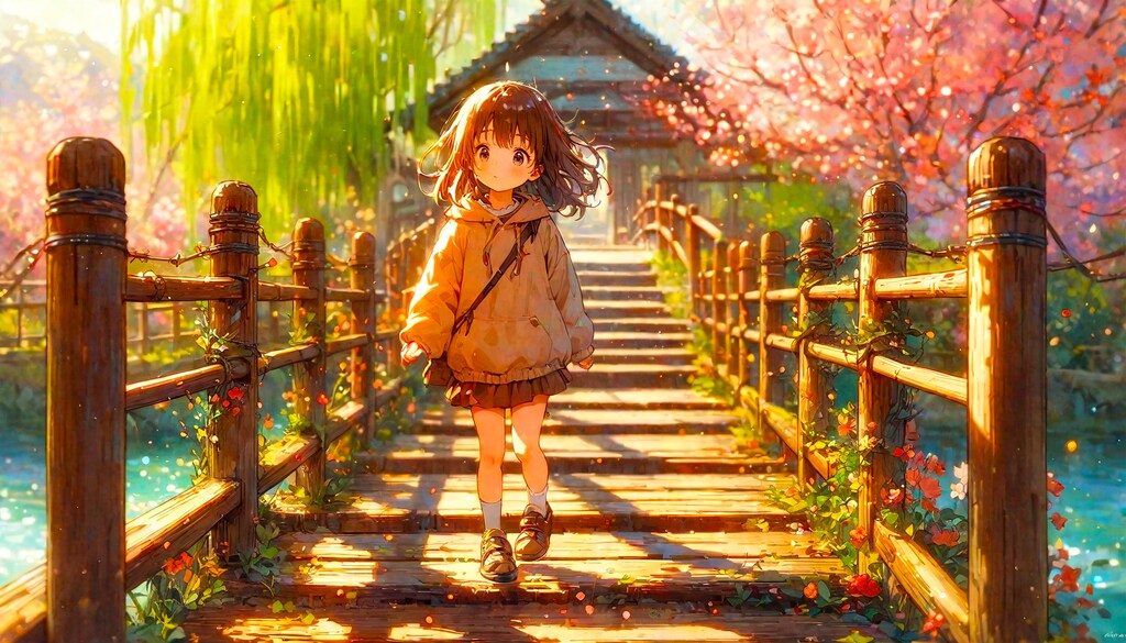 木の橋と少女62