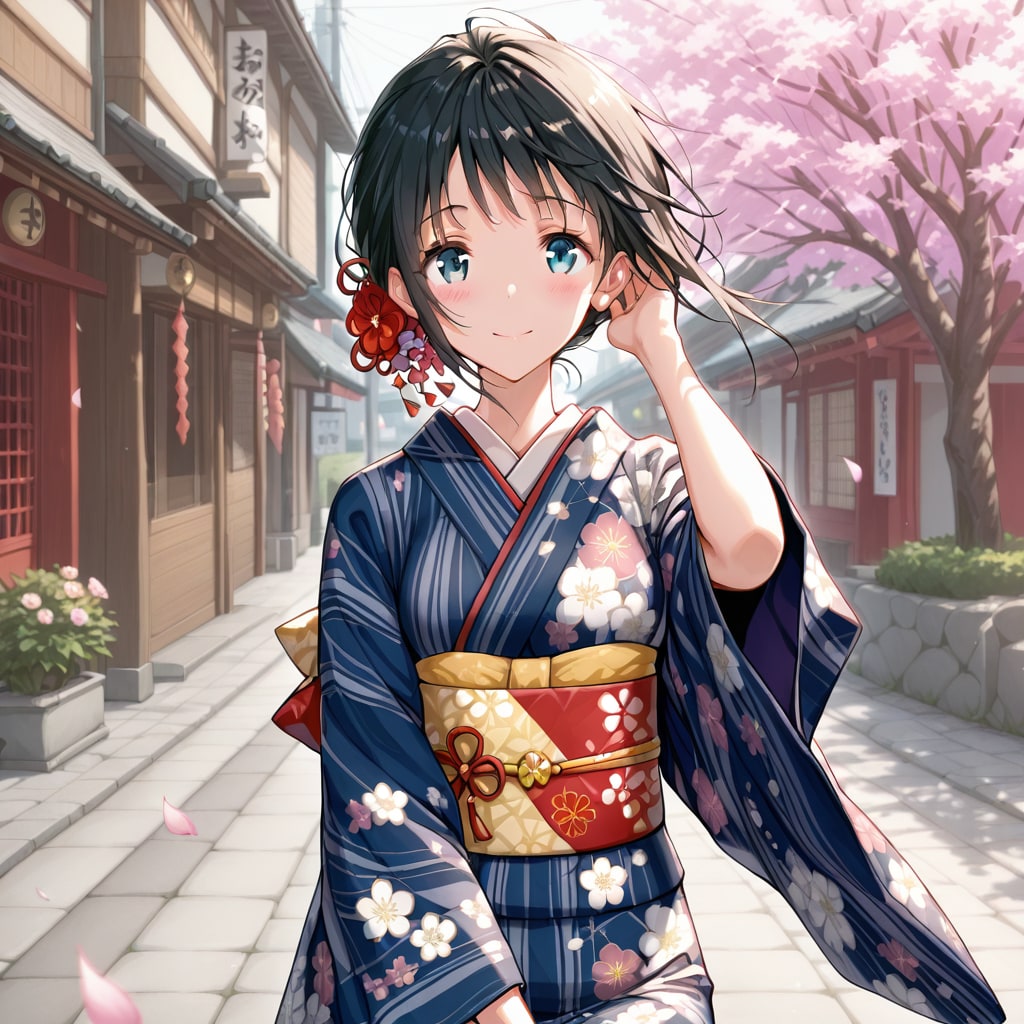 和服女子 | の人気AIイラスト・グラビア