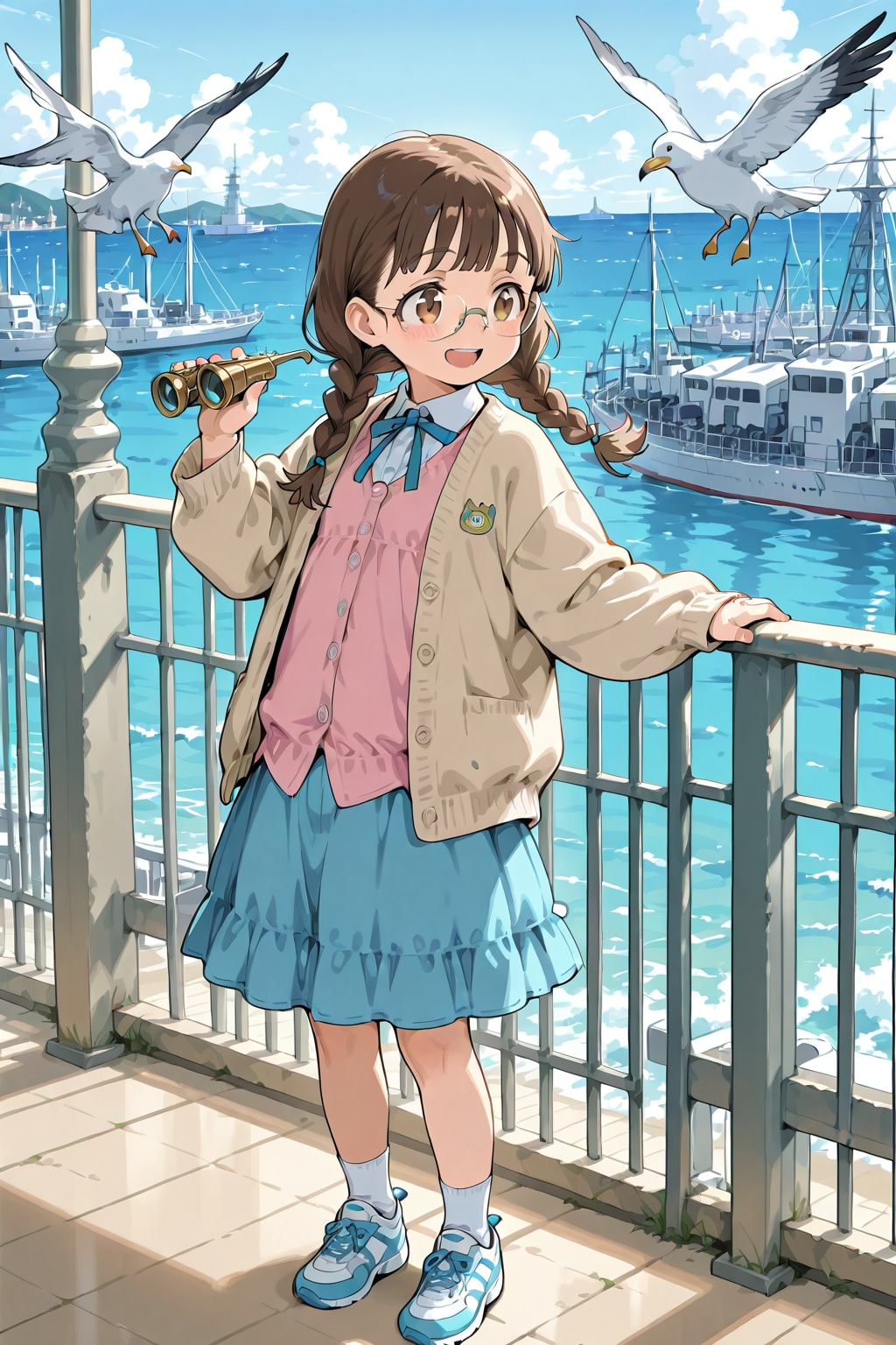 委員長ちゃん港町にて