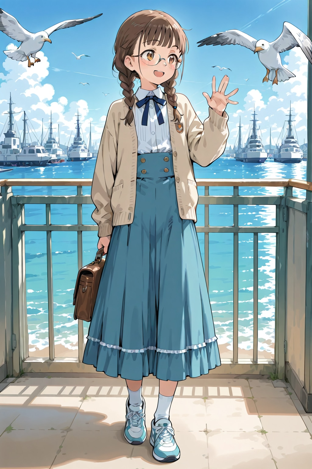 委員長ちゃん港町にて