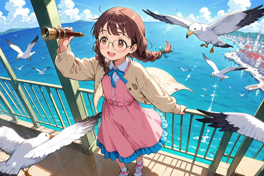 委員長ちゃん港町にて