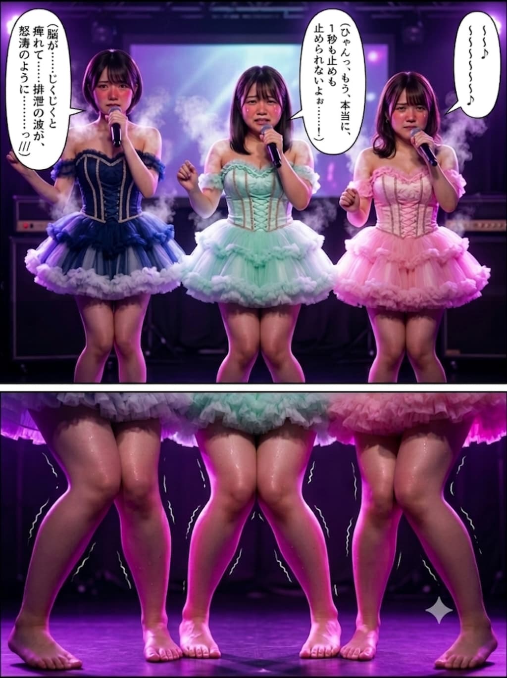 フォトコミックなPuni-Paletteの3人