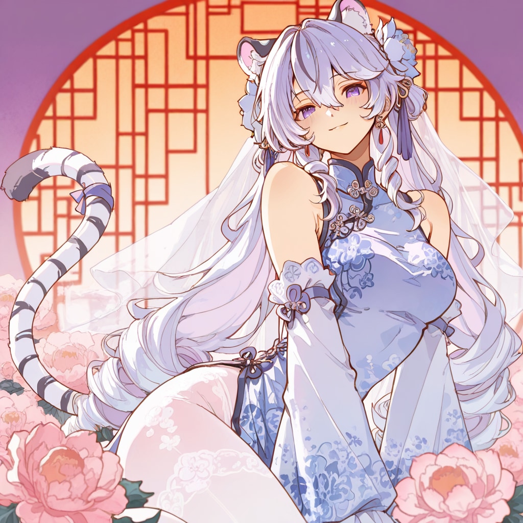 白虎耳の少女