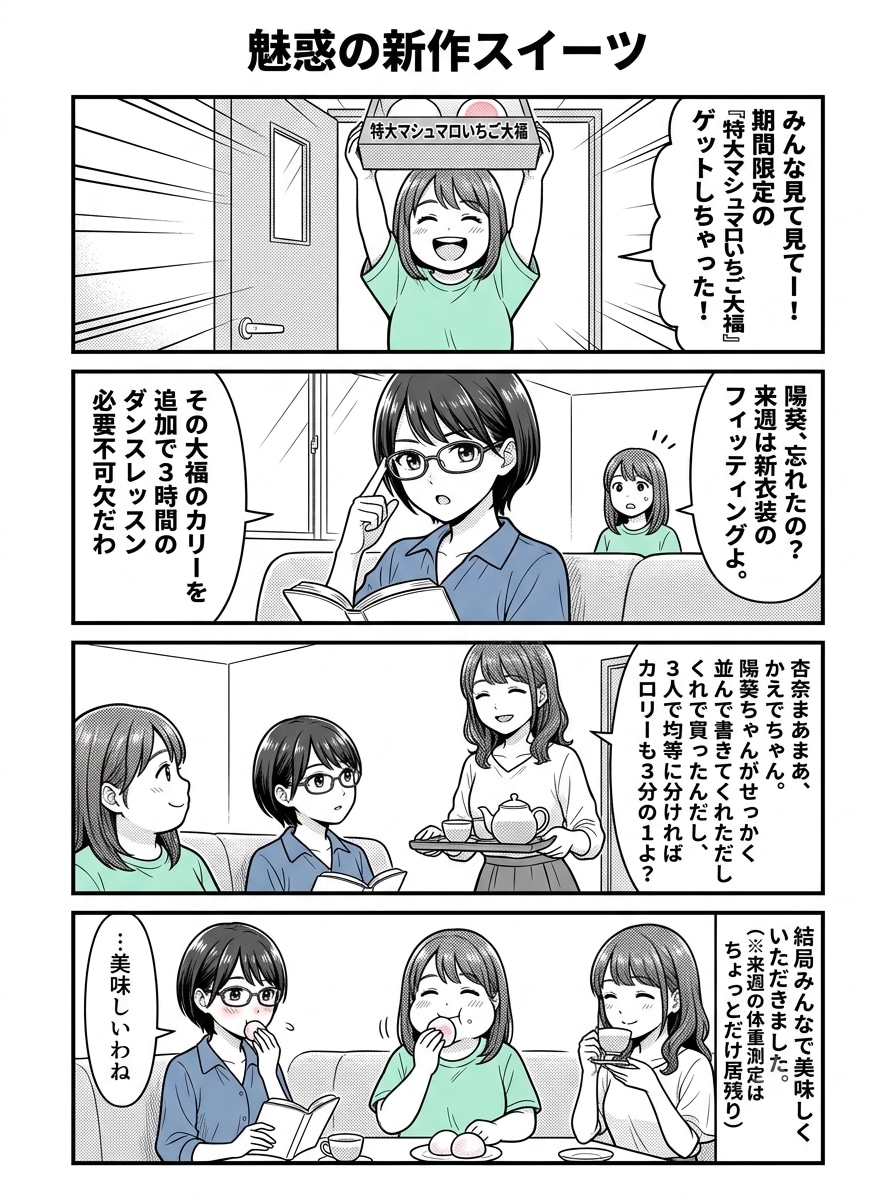 マンガなPuni-Paletteの3人