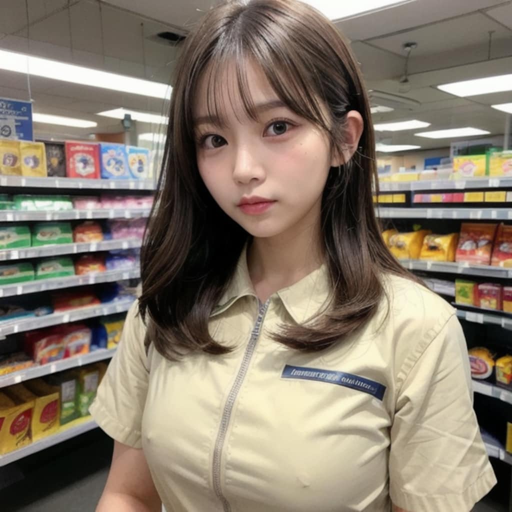 コンビニの看板娘