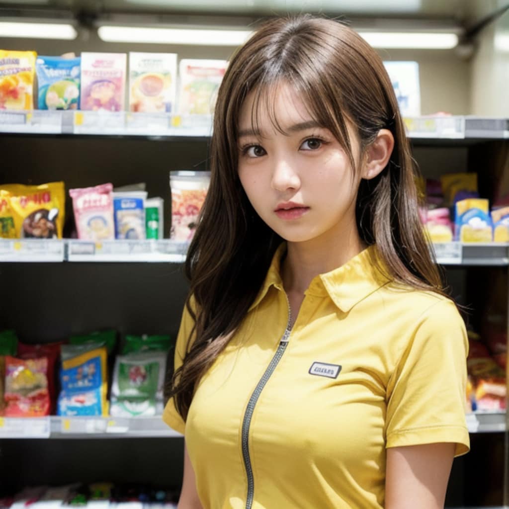 コンビニの看板娘