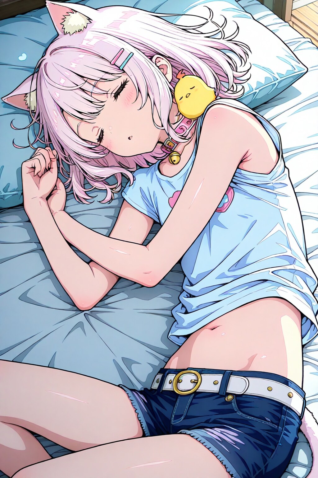 BEHIMOTHで寝るシロ