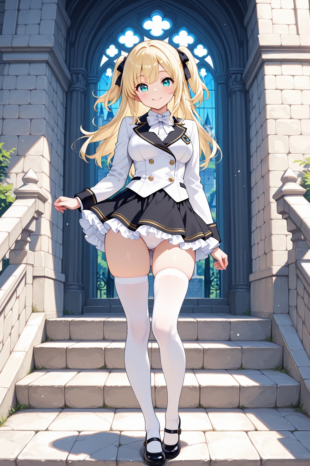金髪制服お嬢様