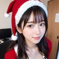 サンタのコスプレをしているOL 2 4枚目