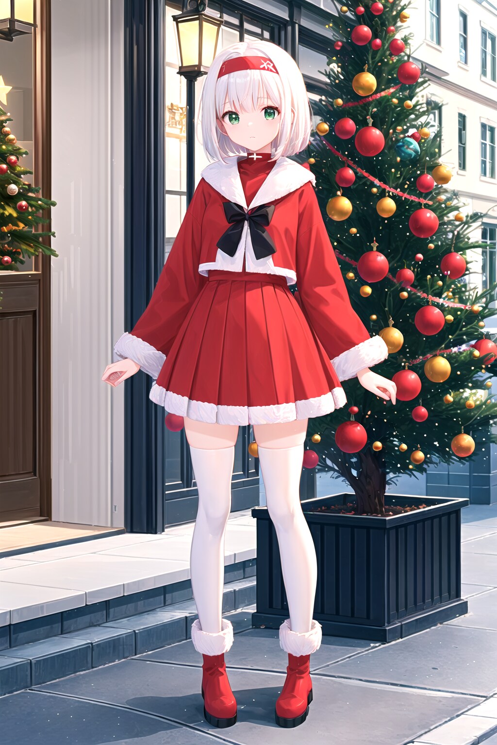 i215 サンタ服っぽいセラー服を目指し中 FROST(それっぽいのが一枚) | の人気AIイラスト・グラビア