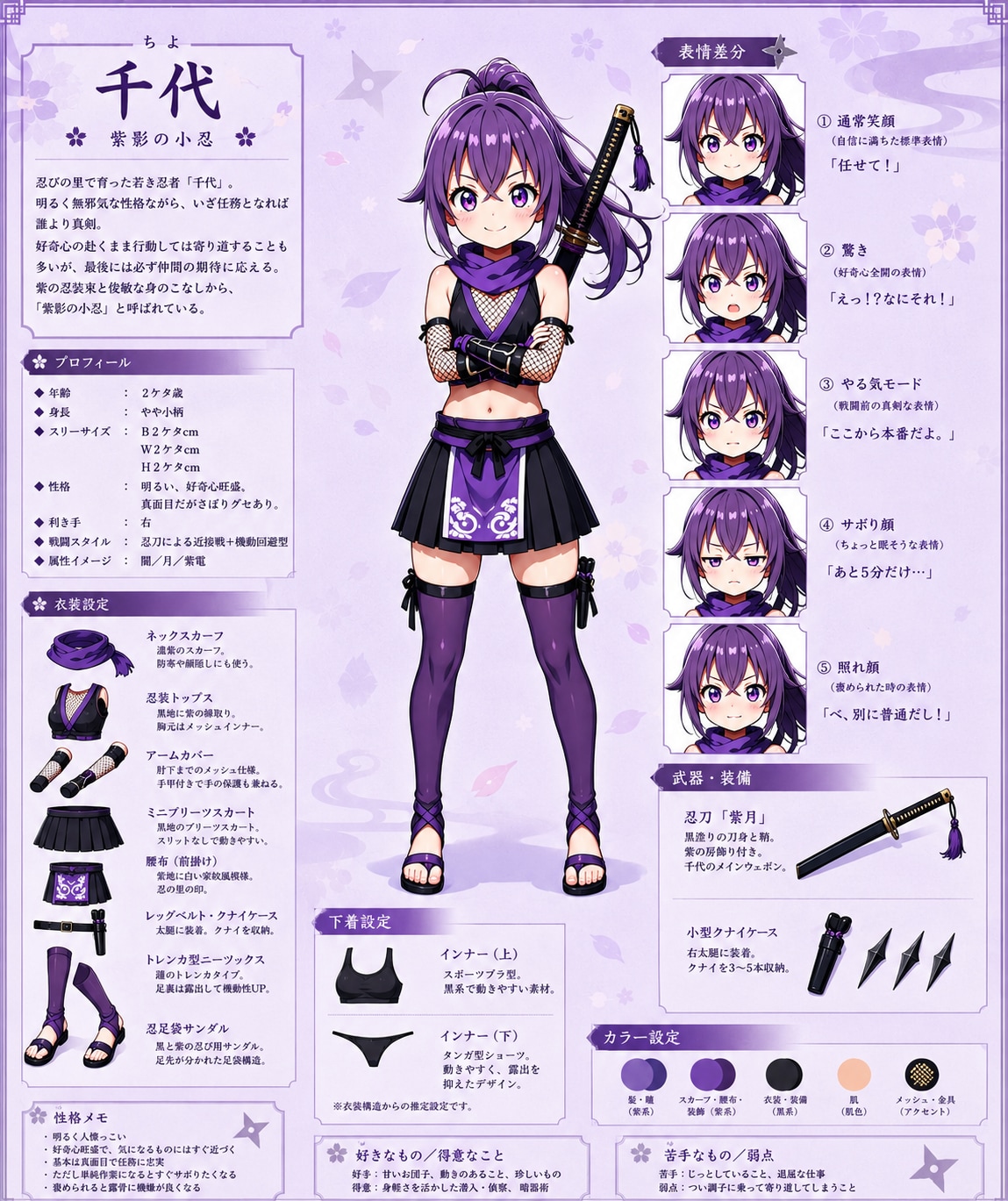 ウチの子キャラクターシート