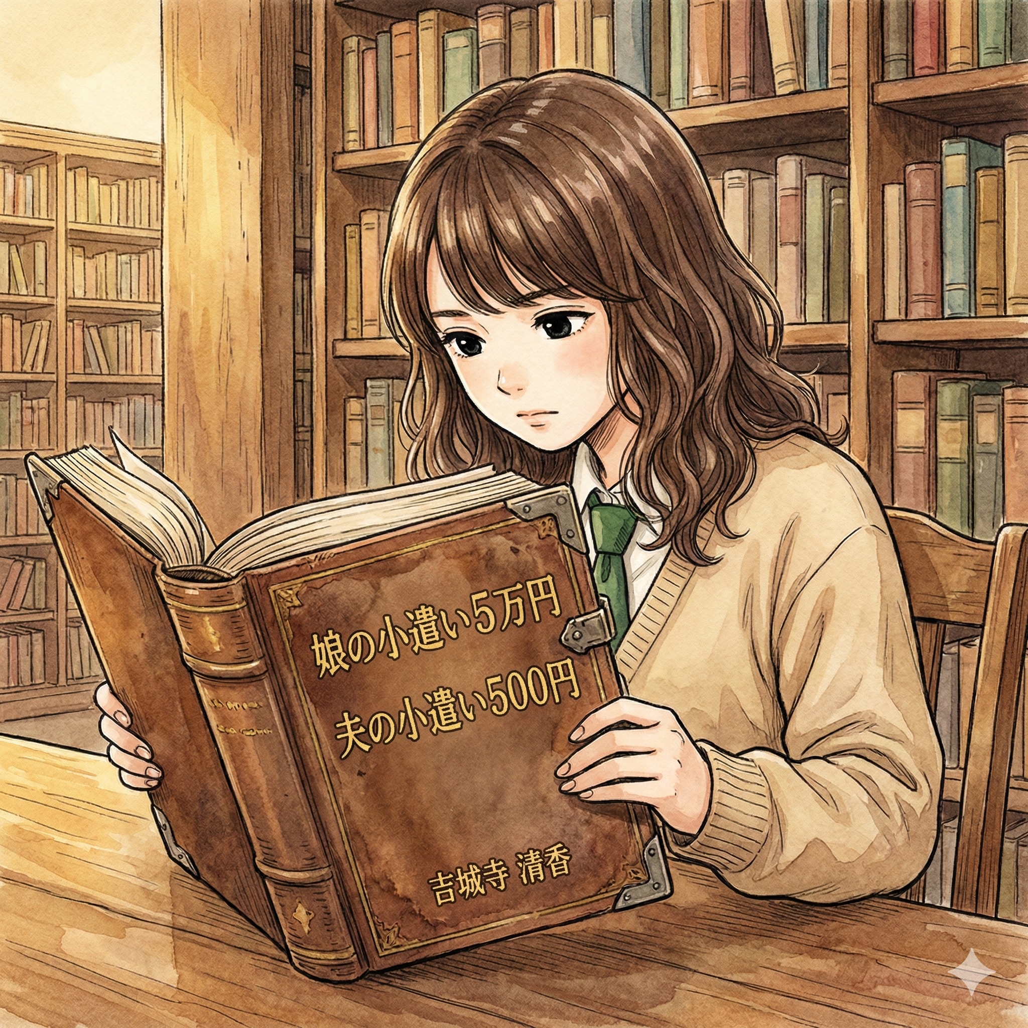 母の著書を読む冴ちゃん | の人気AIイラスト・グラビア
