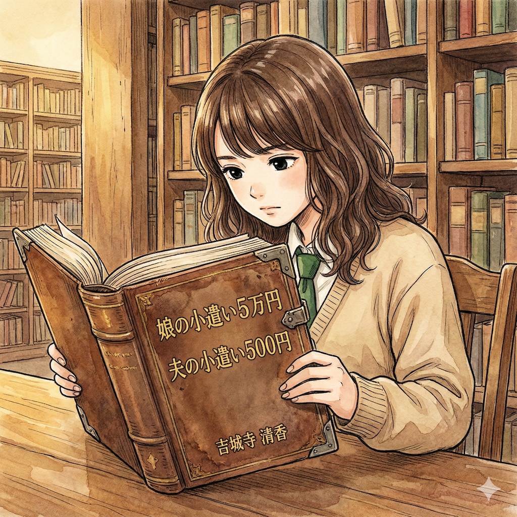 母の著書を読む冴ちゃん