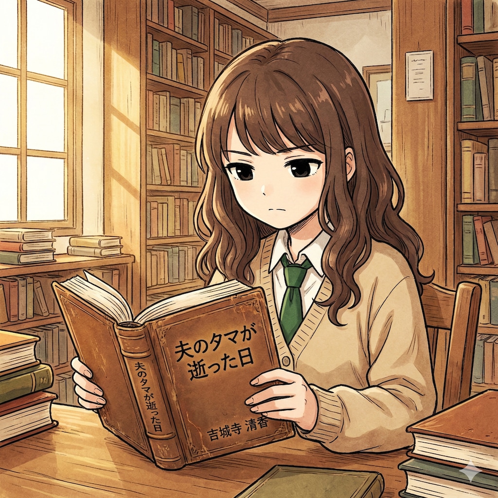 母の著書を読む冴ちゃん