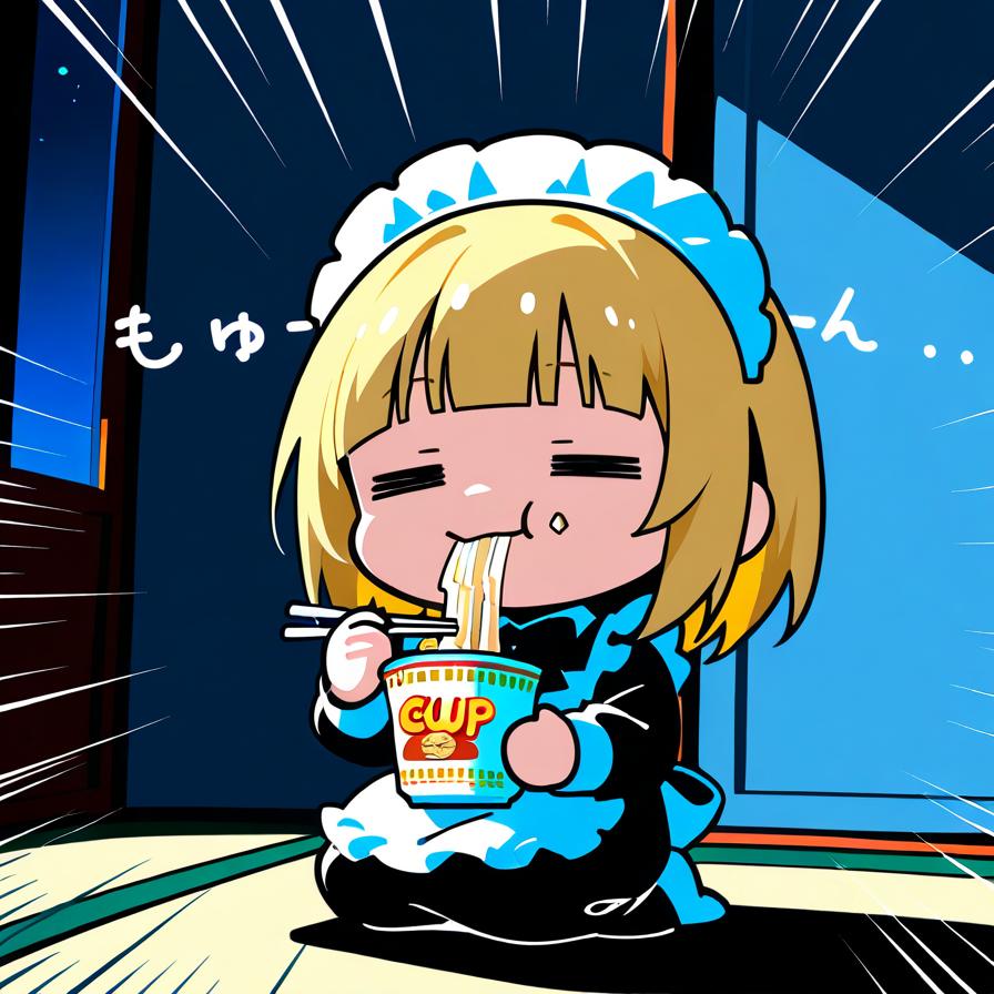 かぷめんと タタミのアパート メイドちゃん🍜 | の人気AIイラスト・グラビア