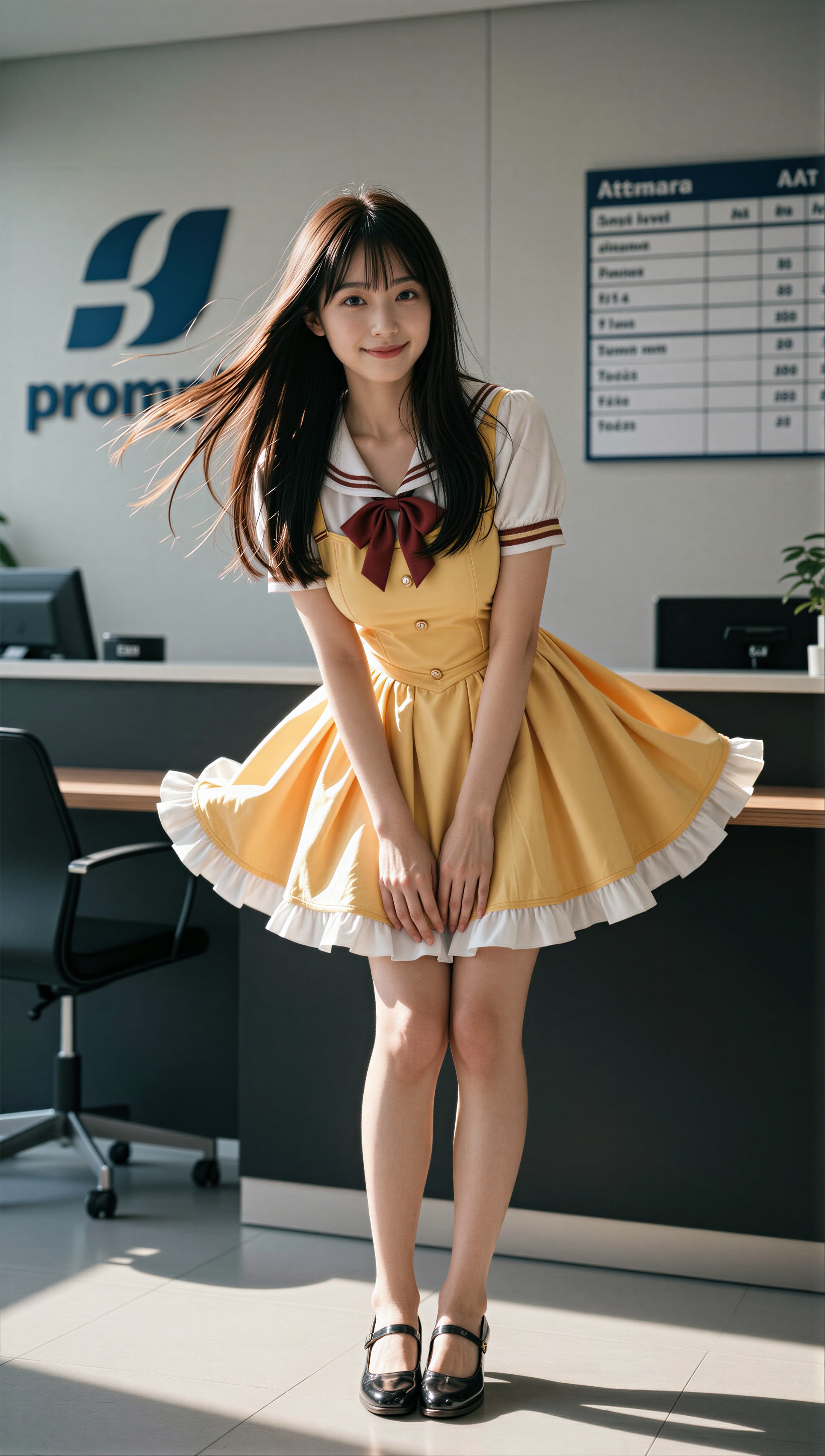 魔法少女コスの受付嬢