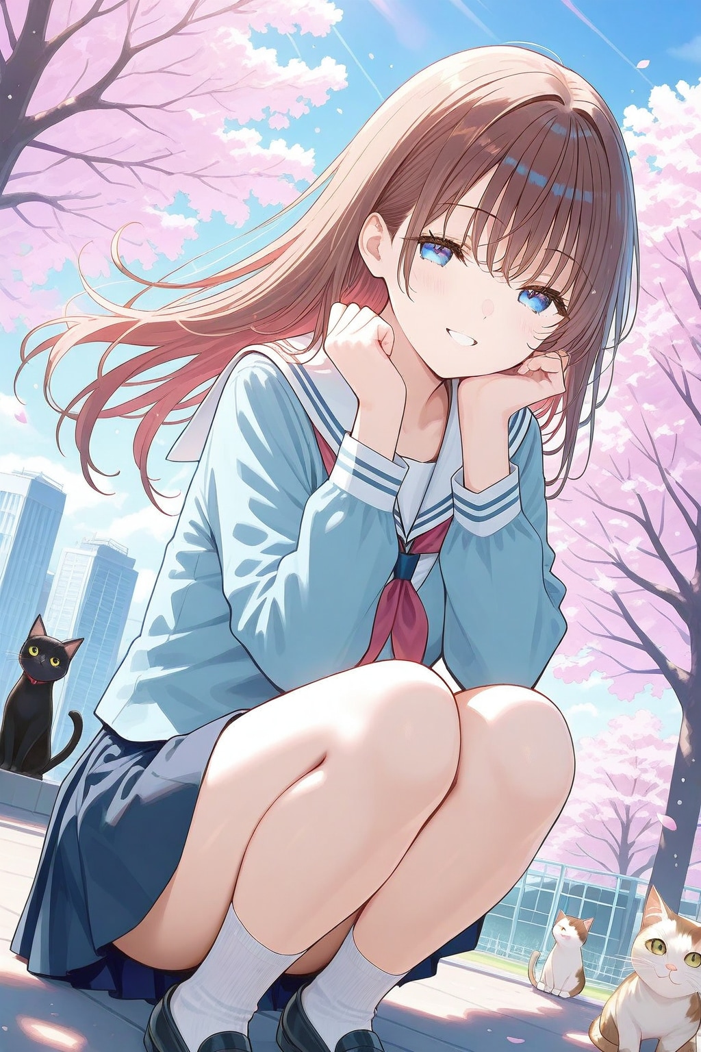 猫と一緒