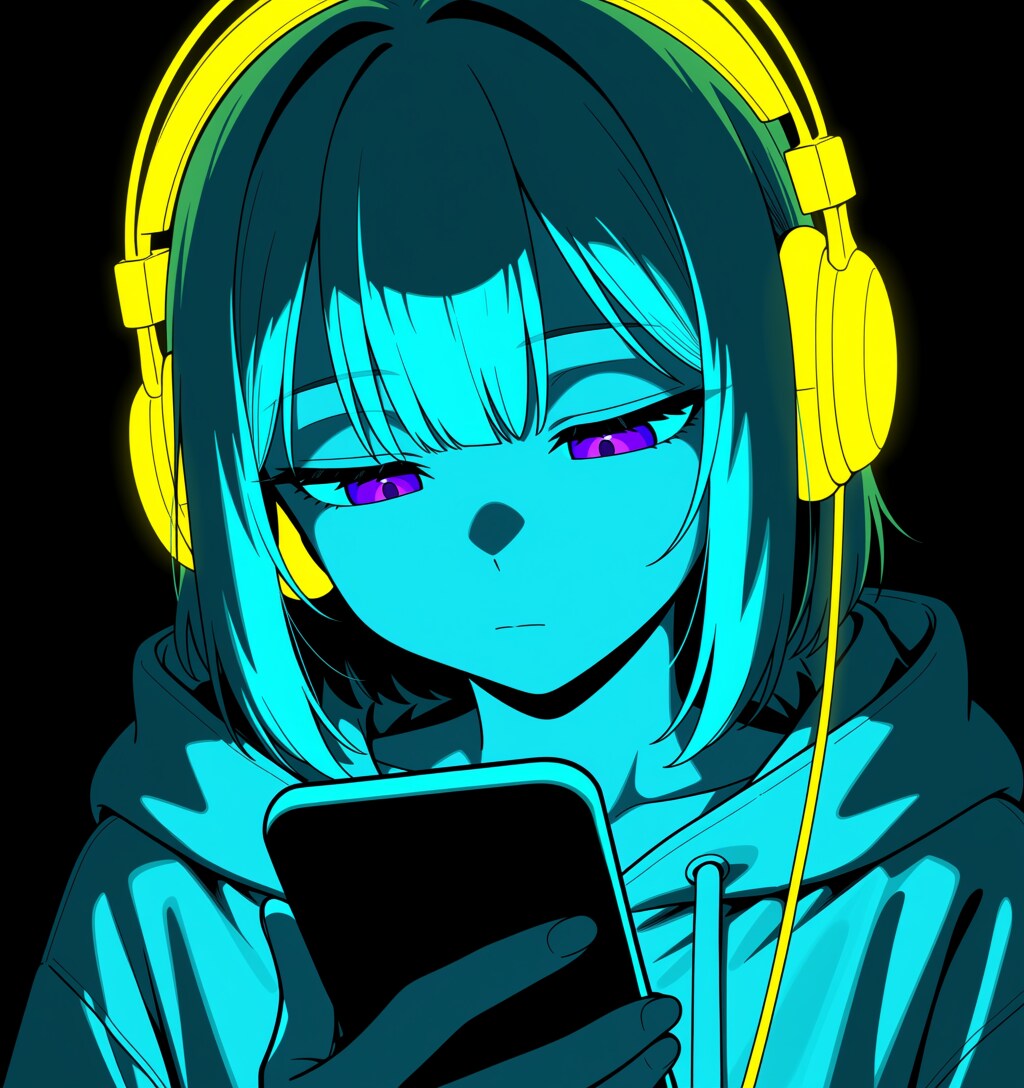 ネオンカラーヘッドホン