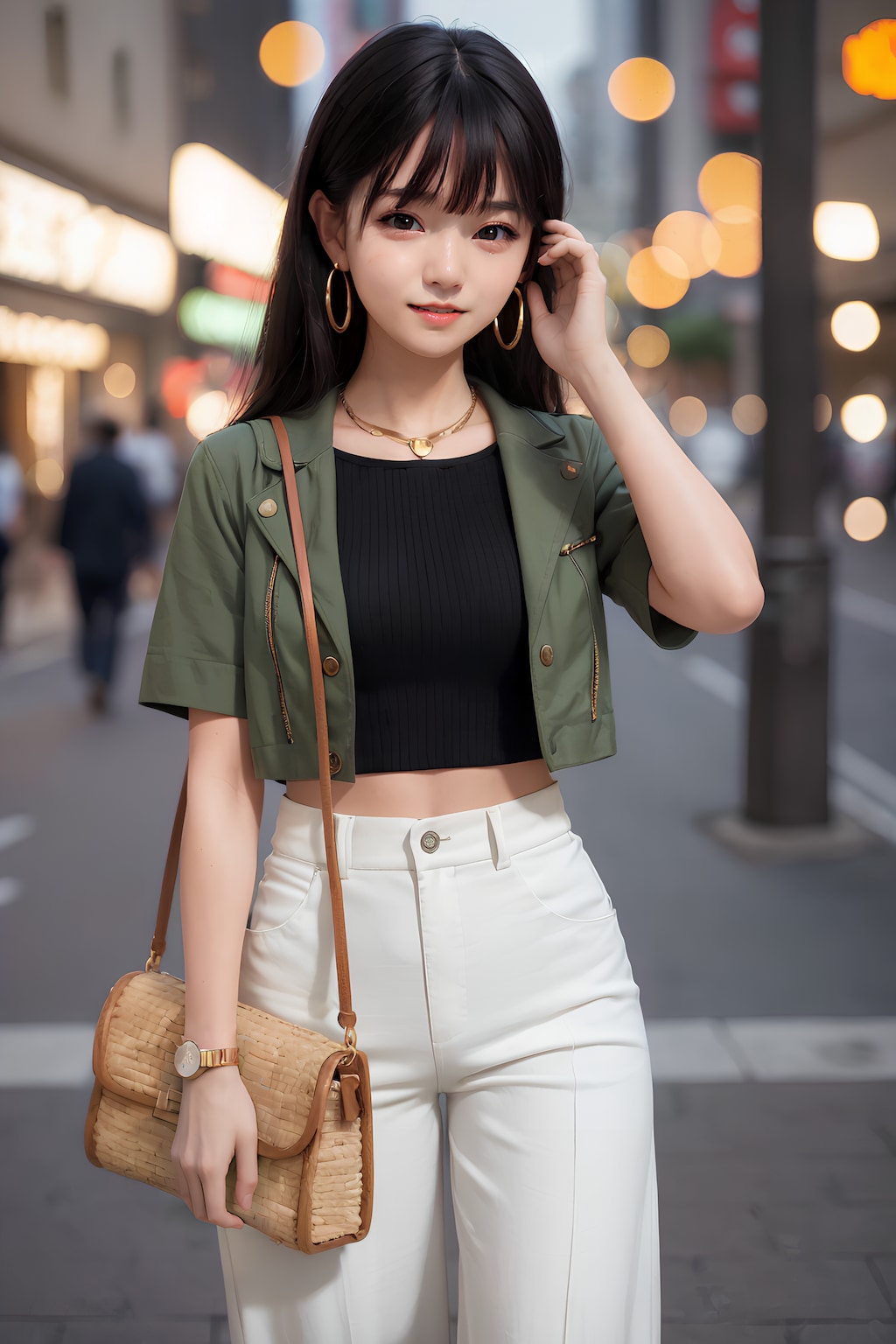 あゆみ嬢のお出かけコーデです
