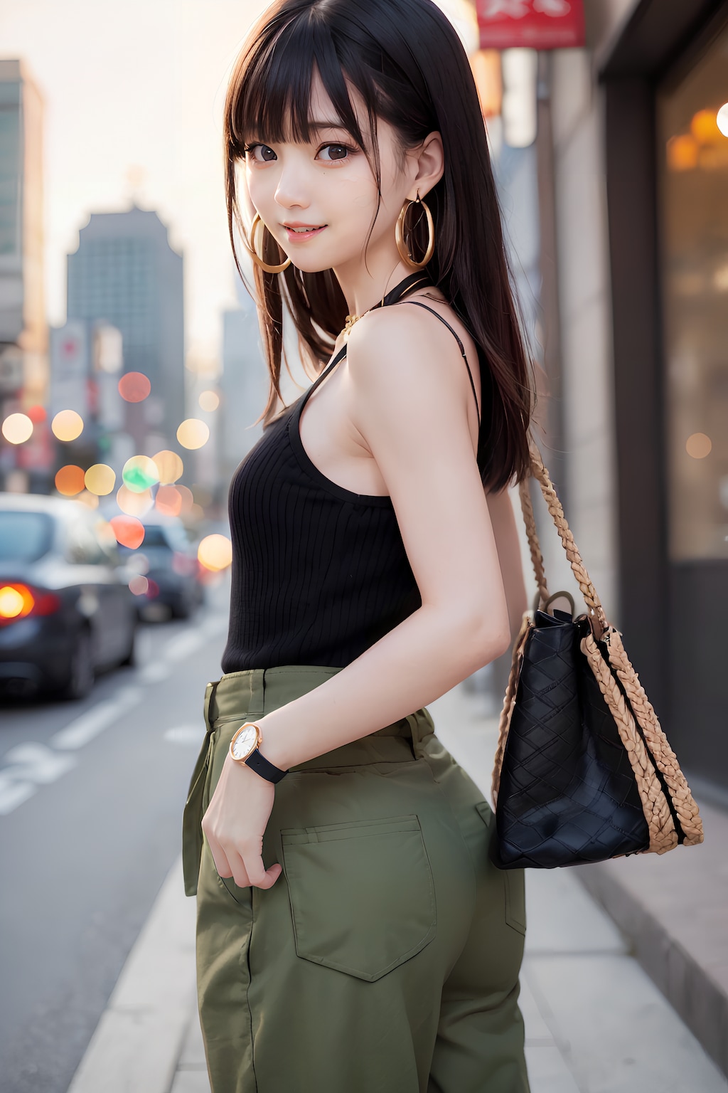 あゆみ嬢のお出かけコーデです