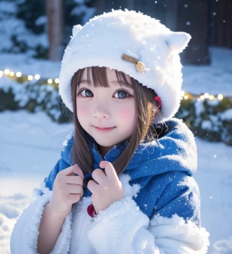 寒くても雪が大好き
