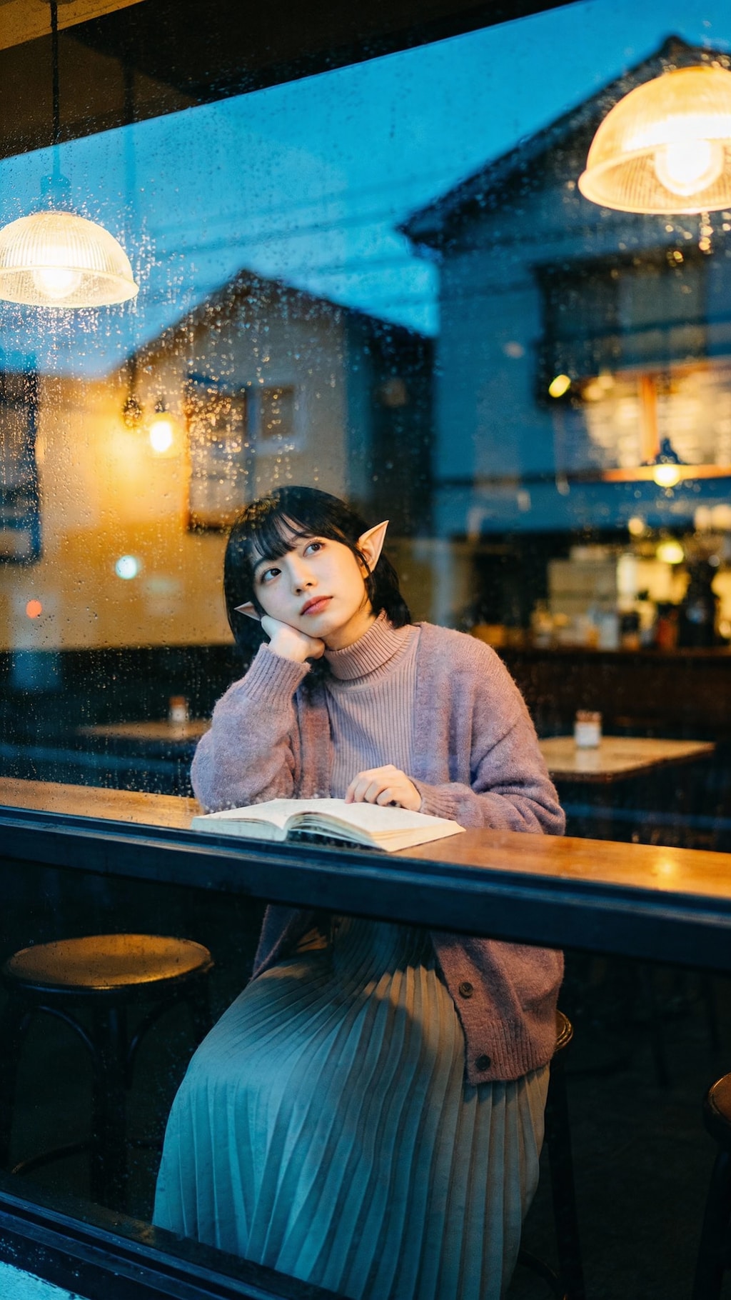 The Elf in the City Rain