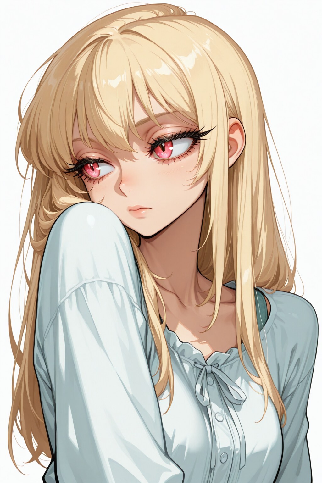 長いまつ毛とよそ見