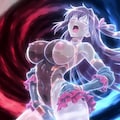 （対〇忍細胞を培養して製造されたハイレグ女怪人を倒せ！パラパラ疑似アニメ💕）所詮紛い物の人工生命体美少女に本物程の感度耐性はなく💦正義の必殺技で消滅💦 10枚目