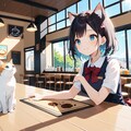ねこカフェ🐈✨（ちちぷい生成機能アンバサダー🍞🥐🥖） 3枚目