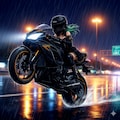 マオマオの豪雨の夜のハイウエィー 2枚目