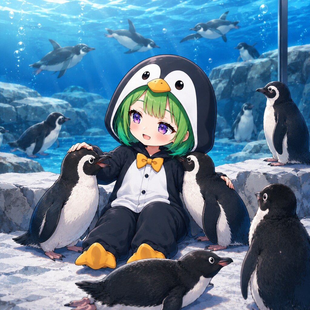 水族館のペンギン
