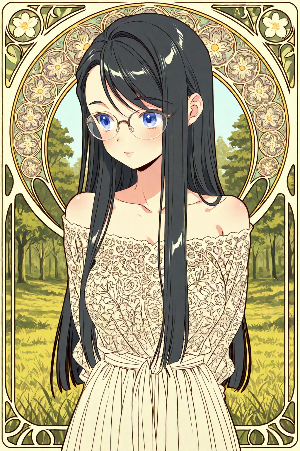 ミュシャ風（月子） | の人気AIイラスト・グラビア