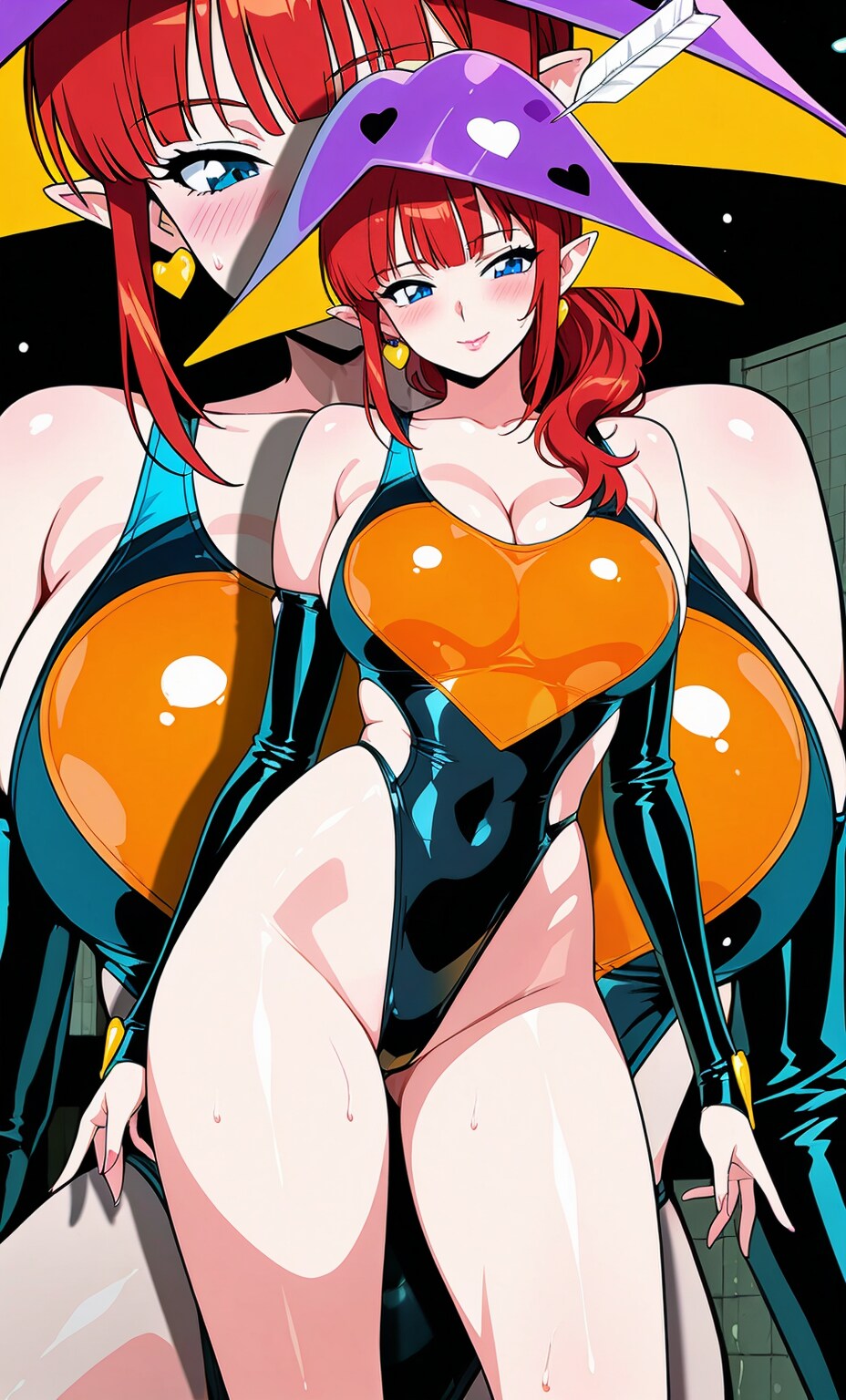 （やられ漫画付き♪）復活のダイハートちゃん💖「ハイレグ・ダイハートマーク2」として生まれ変わったが？即！倒される💦