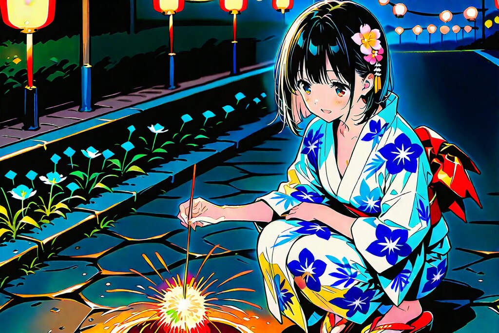 浴衣で花火(GRYPHON)(5)