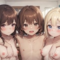 肩組み胸揉み（ハーレム風） 4枚目