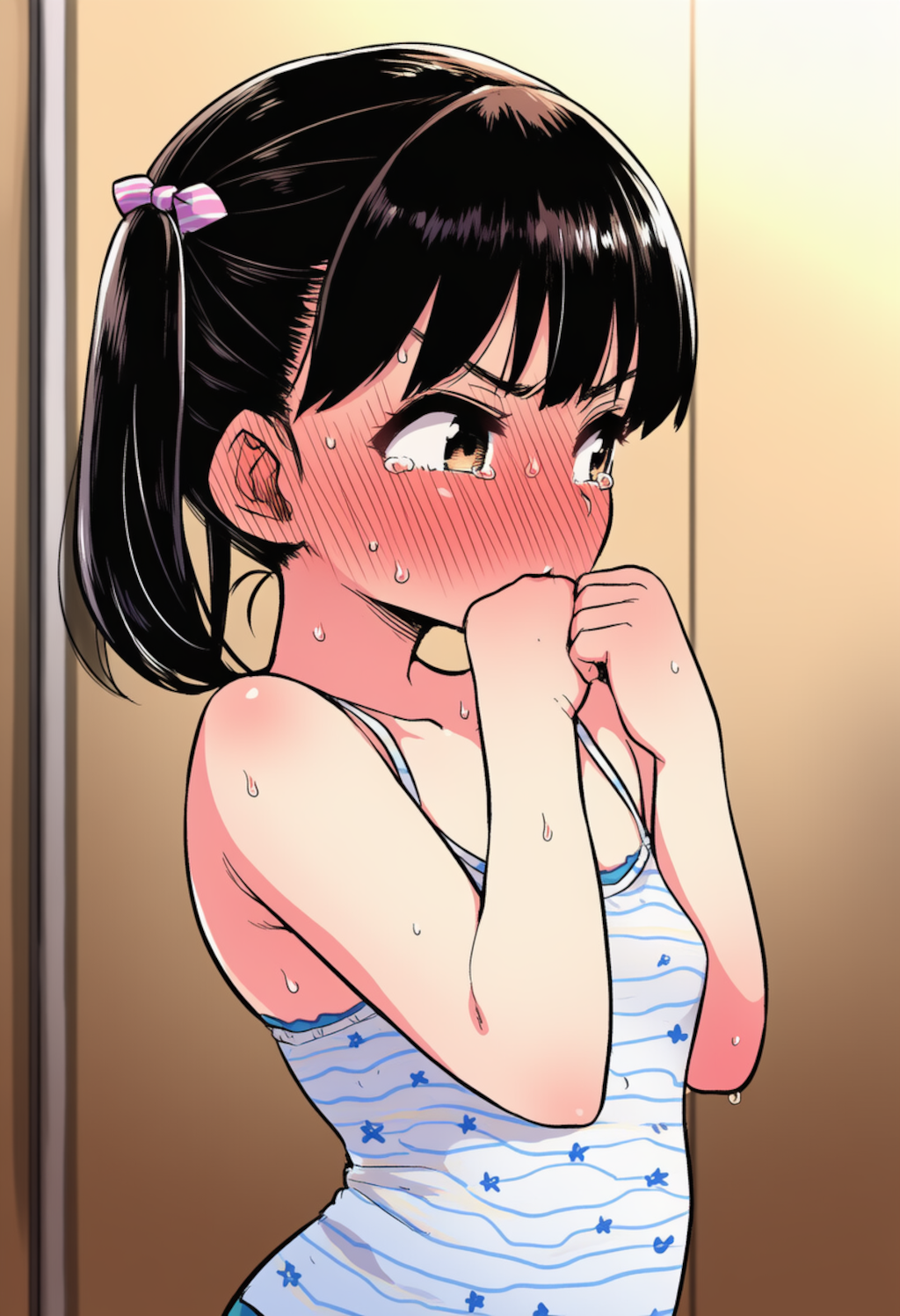 赤面女子の「怒」