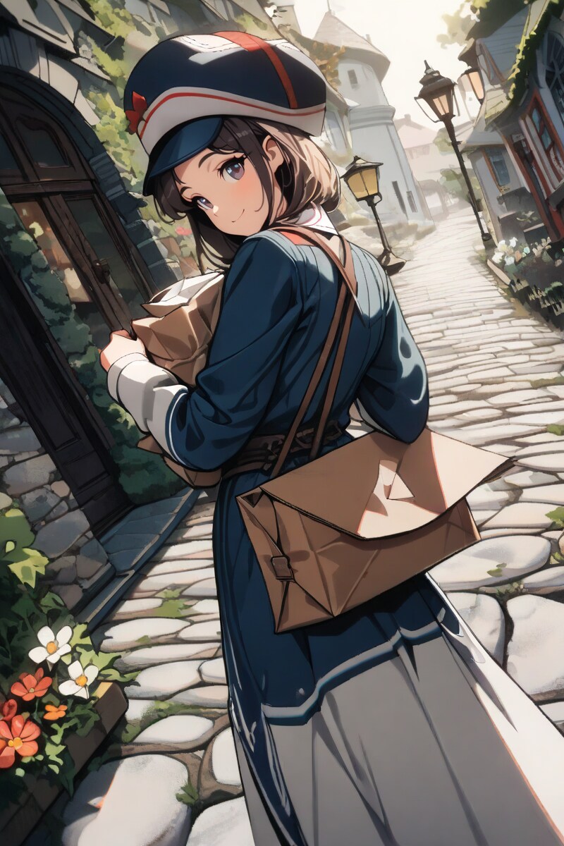 郵便配達員なお姉さん | の人気AIイラスト・グラビア