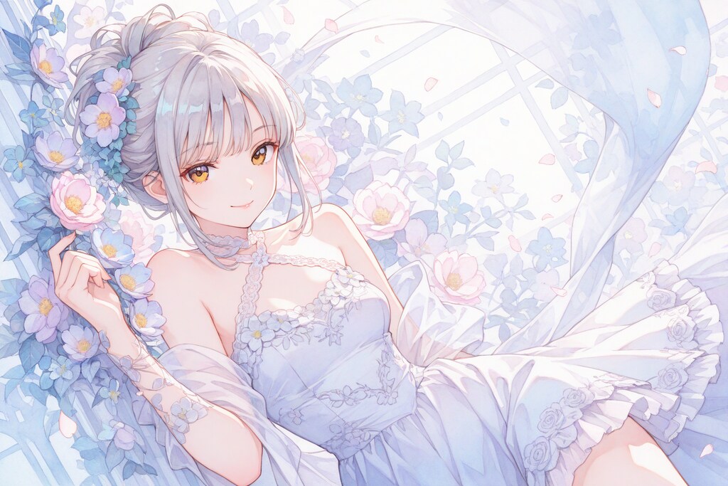 看板娘　flowers