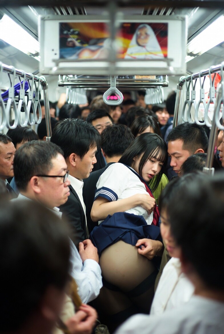 東京、通勤時間帯のとある電車にて