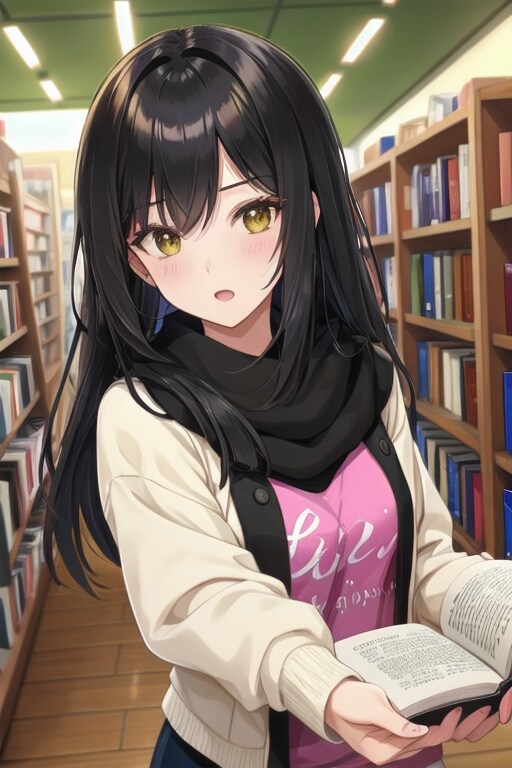 本屋の女性