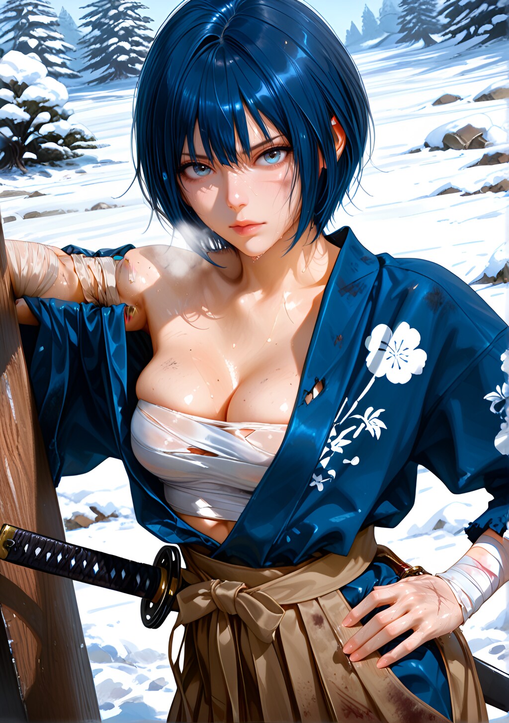 蒼井海（AoiUmi）刀剣　帯刀