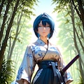 蒼井海（AoiUmi）刀剣　帯刀 10枚目