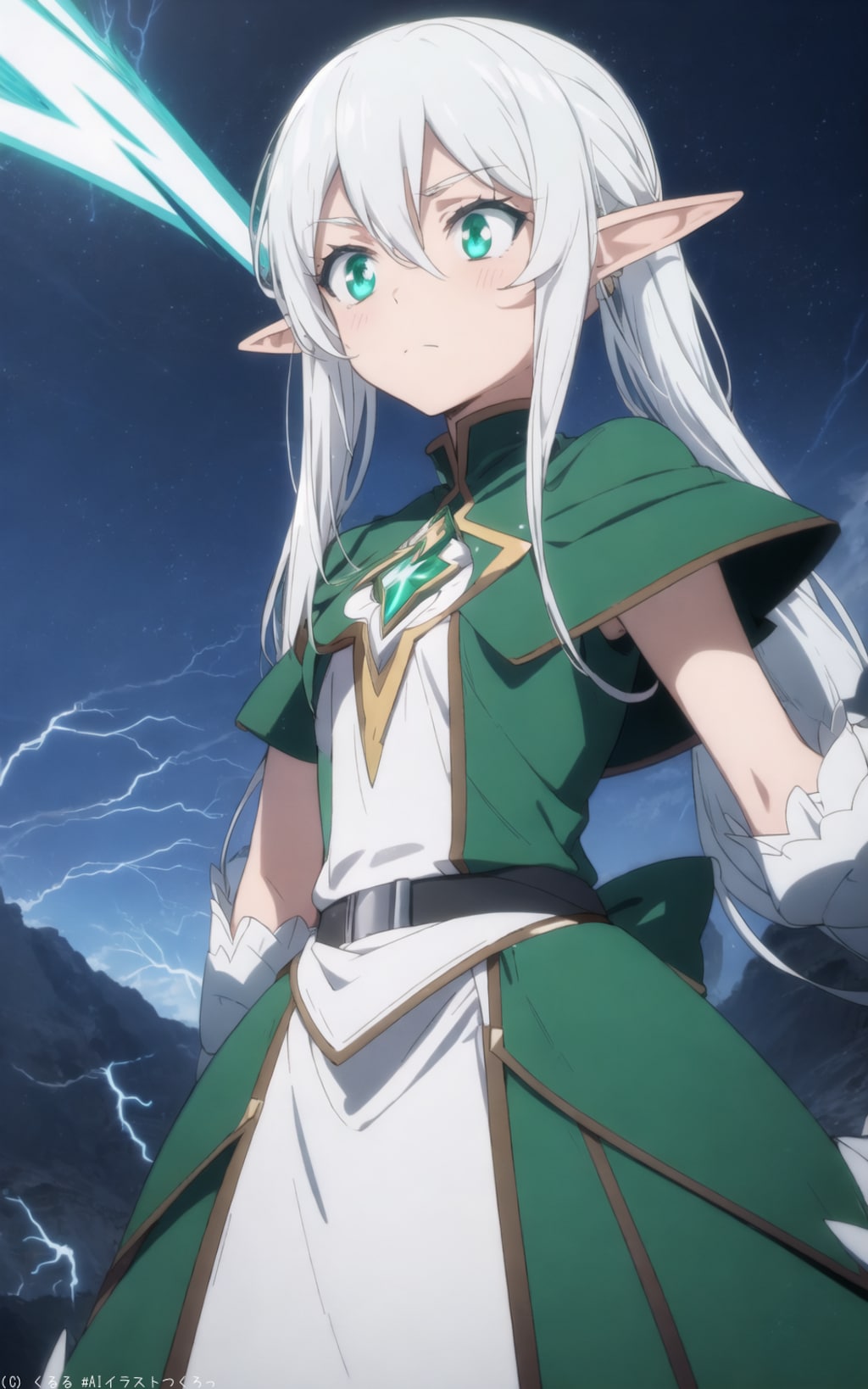 有名なエルフの葬送者ꕤ*.ﾟ調整画像