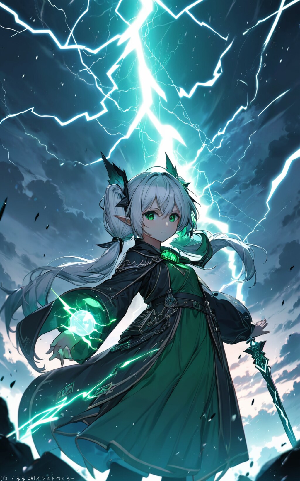 有名なエルフの葬送者ꕤ*.ﾟ調整画像