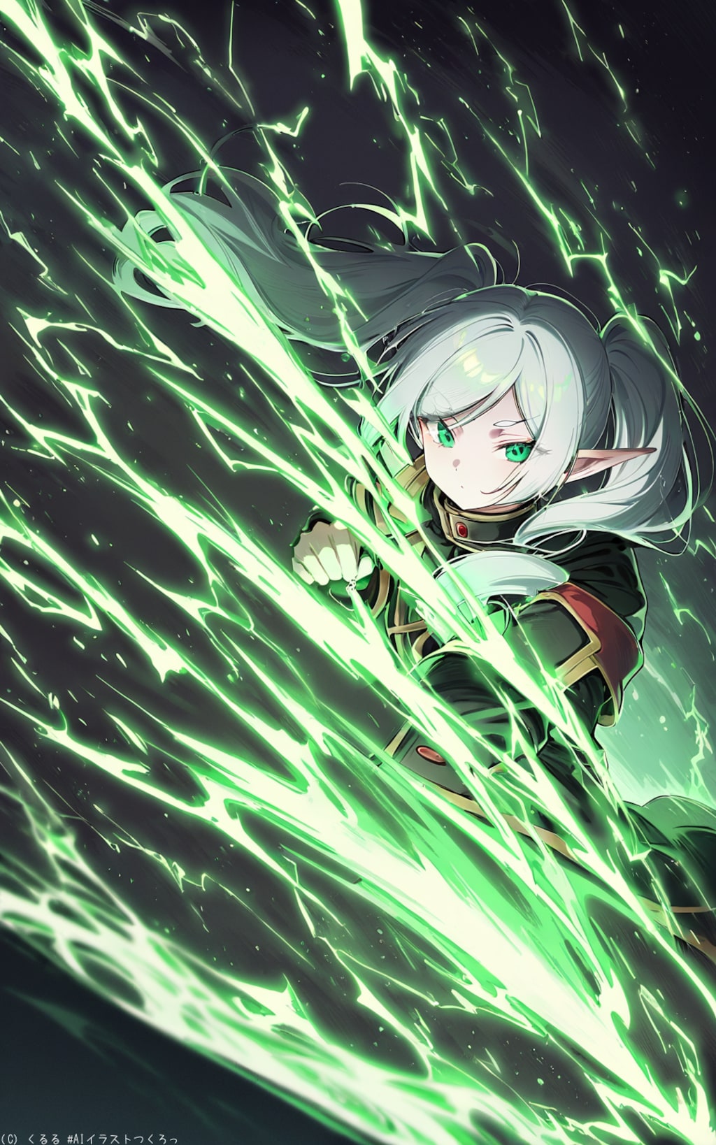 有名なエルフの葬送者ꕤ*.ﾟ調整画像