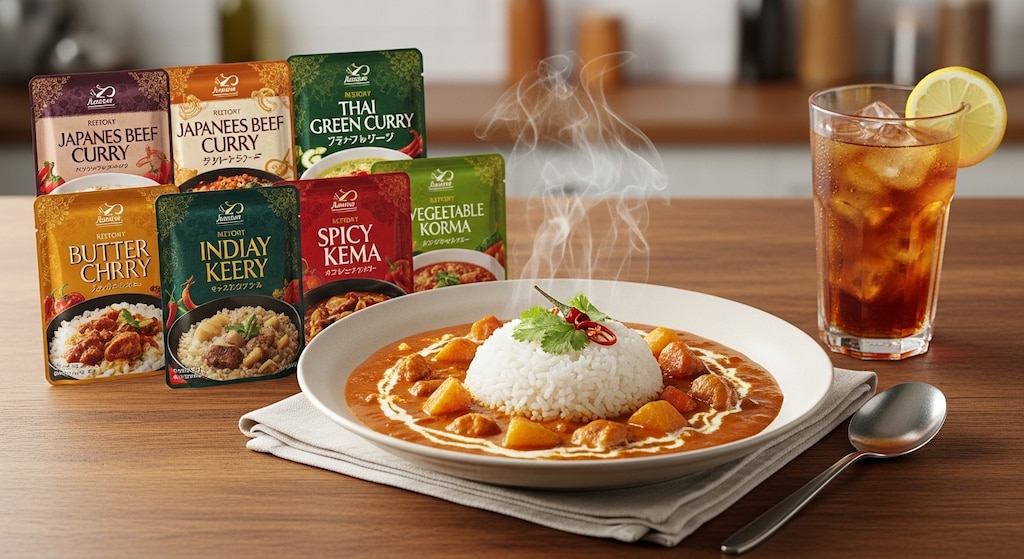 摩訶不思議食堂のレトルトカレー食べ比べ食べ放題