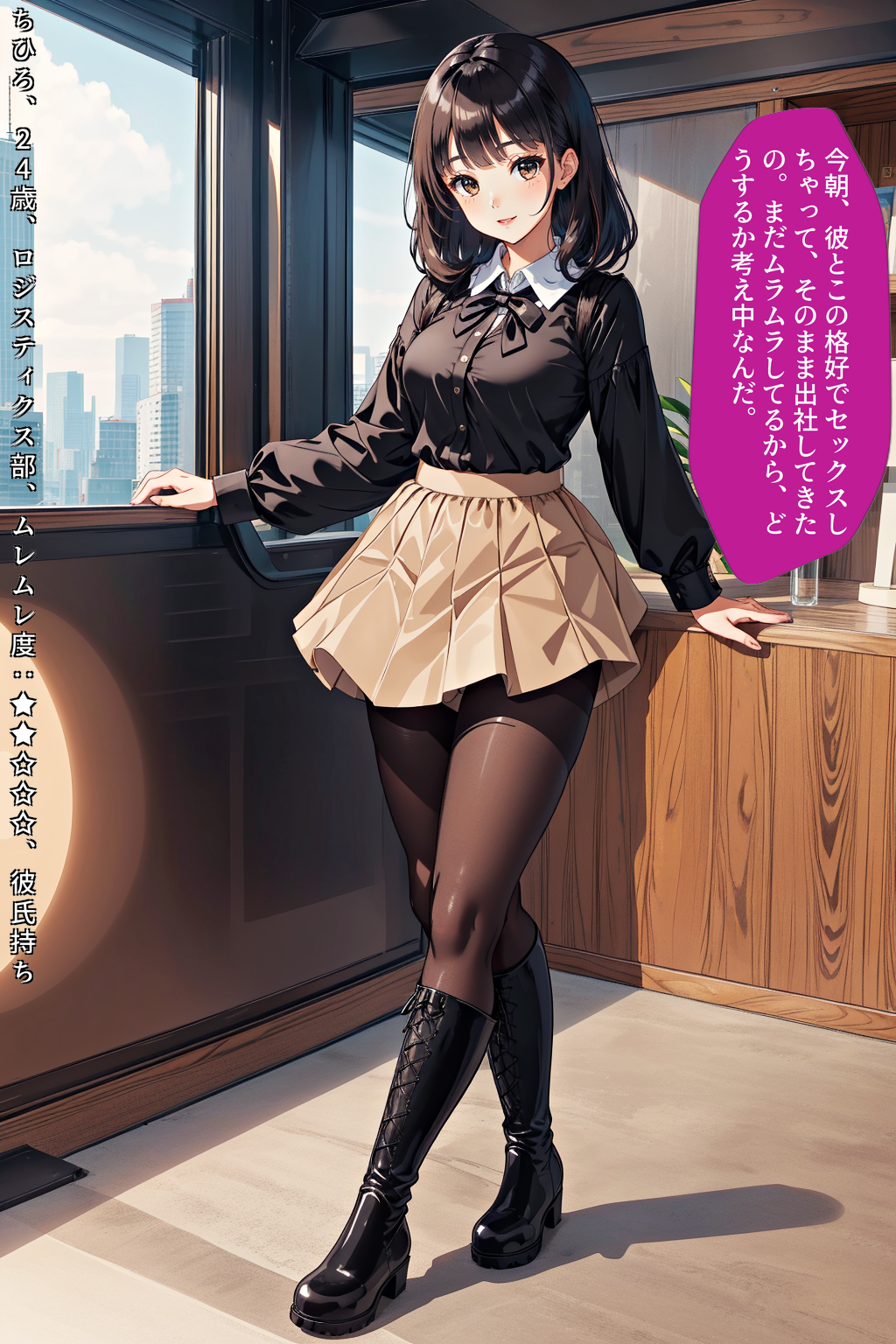 黒ストブーツ、私の脚にひざまずけ vol.2